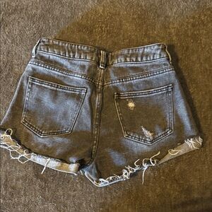 PacSun Frayed Hem Gray Jean Shorts
